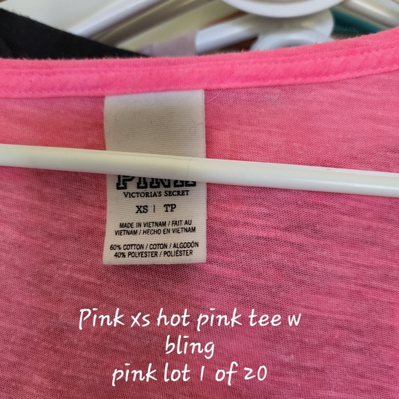 Pink tee with bling - Picture 3 of 3